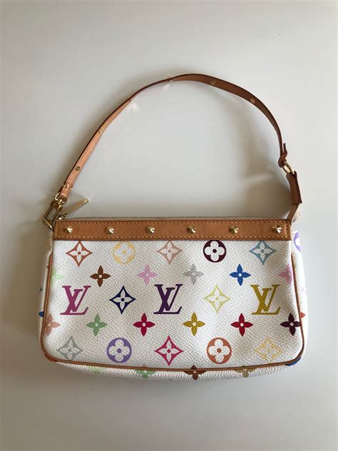 multi colored louis vuitton purse